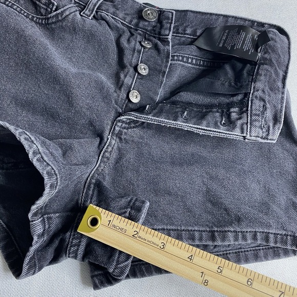 Urban Outfitters BDG High-Rise Carpenter Women's Shorts Black Button Fly Sz 26 - Picture 9 of 14